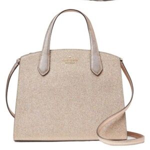 Kate Spade Tinsel Glitter Satchel (Gold)